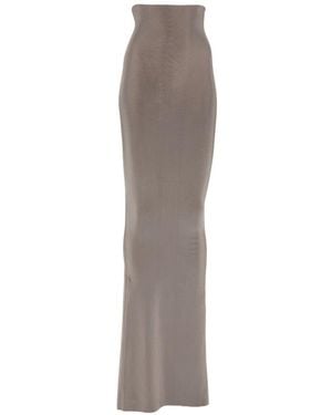 Rick Owens "Dirt Coda" Long Skirt - Gray