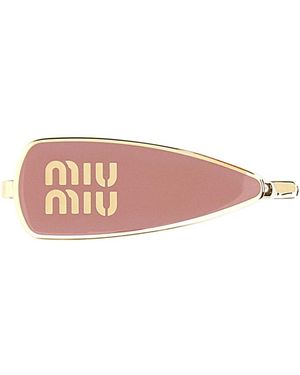 Miu Miu Metal Hair Clip - Pink