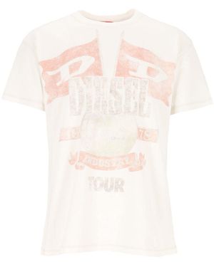 DIESEL "T-Normes-Hmbp" T-Shirt - White