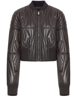 Moncler Rick Owens Geocamo Cropped Jacket - Black