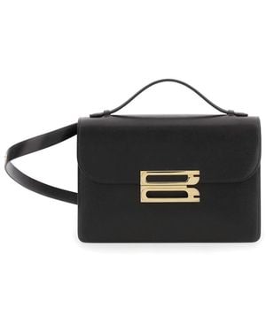 Victoria Beckham 'Dorian' Shoulder Bag With Adjustable And Removable Shoulder Strap And Logo Plaque On The Front - Black