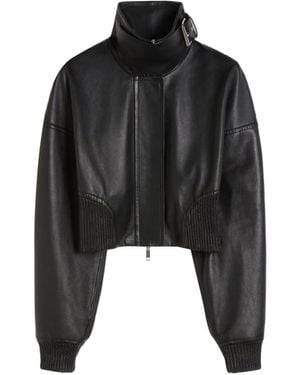 Sportmax Leather Jacket - Black
