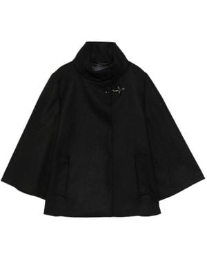 Fay Wool And Cashmere Cape - Black