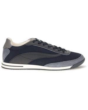 Brunello Cucinelli Lace-Up Suede Sneakers - Blue