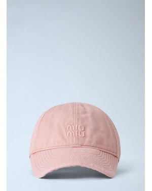 Miu Miu Drill Baseball Cap - Pink
