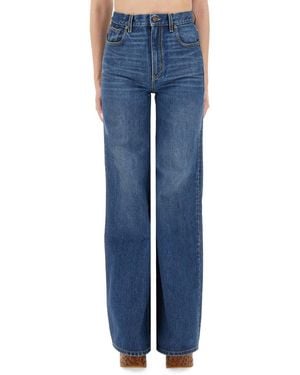 Chloé High-Rise Flare Jeans - Blue