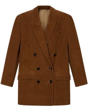 Isabel Marant Marant Etoile Rasma Cotton And Linen Jacket - Brown