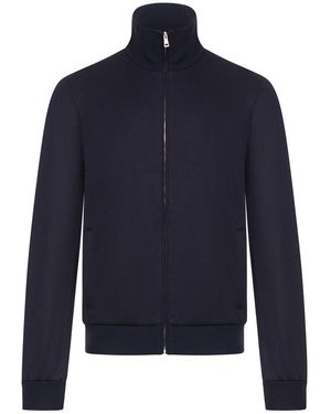 Gucci Technical Jersey Zip Jacket in Black for Men | Lyst