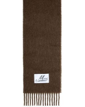 Marni Alpaca Blend Scarf - Brown