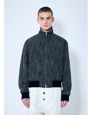 Bottega Veneta Fleck Zip-Up Jacket - Blue