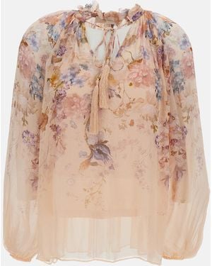 Zimmermann Valiant Billow Blouse - Natural