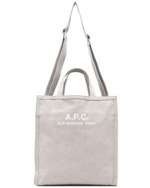 A.P.C. Tote Bags - Gray
