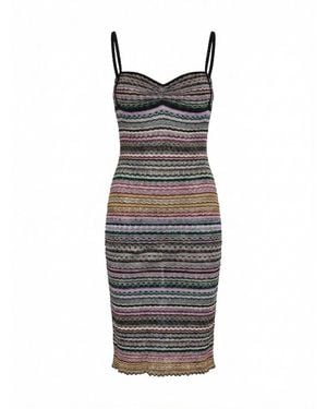 Missoni Striped Trim Dress - Yellow