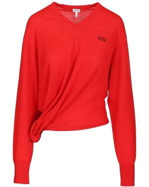 Loewe Wool Sweater - Red