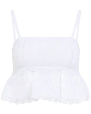 Alaïa Alaïa Crinoline Top - White
