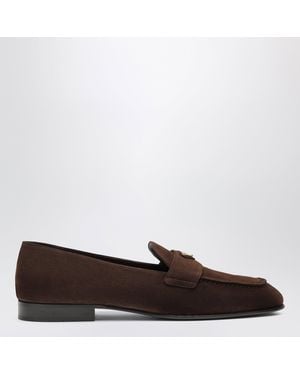 Prada Suede Loafers - Brown