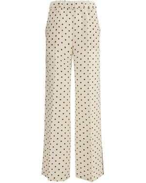 P.A.R.O.S.H. Polka-Dot Pants - White
