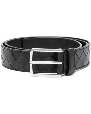 Bottega Veneta Leather Belt - Black