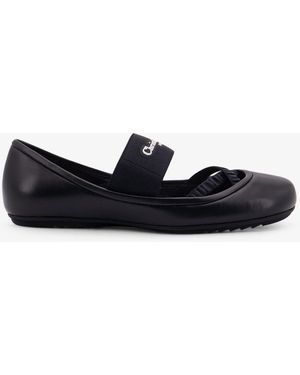 バレエシューズ Dior Shade Leather Ballerinas With Elastic Bands Dior Dior Shade Leather Ballerinas With Elastic Bands in