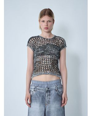 Acne Studios Crochet Top - Blue