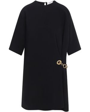Celine Viscose Midi Dress - Black