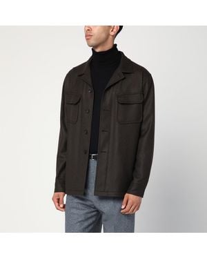 Tagliatore Wool Jacket - Black