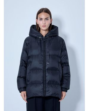 Max Mara Hooded Puffer Jacket - Blue