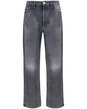 Prada Vintage Effect Denim Jeans - Gray