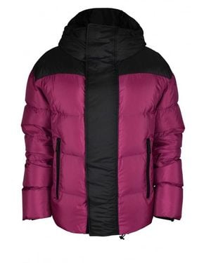 DSquared² Burgundy And Quilted Jacket - Purple