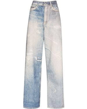 Our Legacy High-Waisted Boyfriend Cut Denim Jeans - Blue