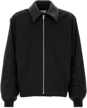 Bottega Veneta Nylon Blend Bomber Jacket - Black