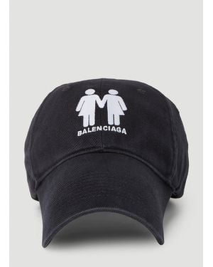 Balenciaga Pride Baseball Cap - Blue