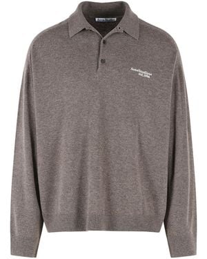 Acne Studios Wool And Yak Blend Sweater - Gray