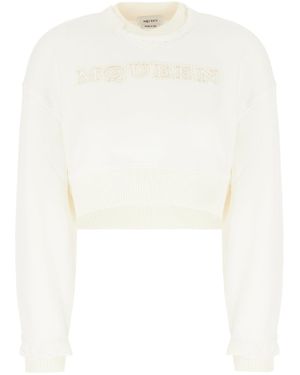 McQueen Clothing Sweatshirts - White
