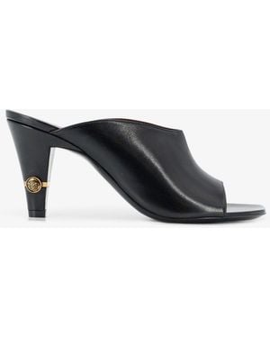 Versace Giulietta Leather Sandals - Black