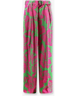 Dries Van Noten Peaches Bis Viscose Pants - Pink