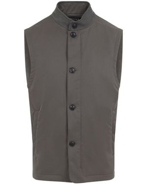 ZEGNA Solid Sleeveless Jacket - Gray