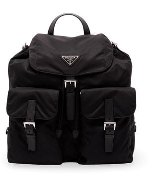 Prada Re-Nylon Backpack - Black