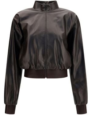 Gucci Soft Nappa Bomber Jacket - Black