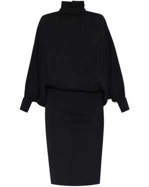 Saint Laurent Wool Dress - Black