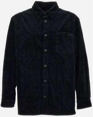 A.P.C. Overshirt Mateo Logo - Blue