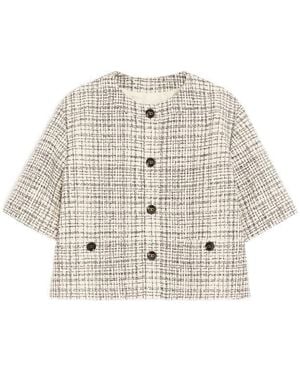 Valentino Tweed Jacket - White