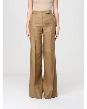 Max Mara Linen Bermuda Shorts - Natural
