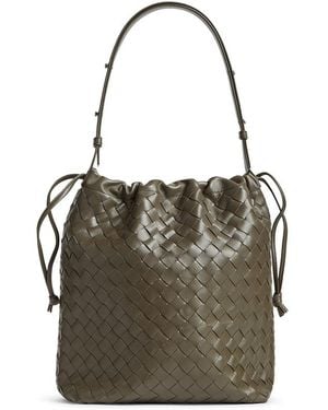 Bottega Veneta Avenue Bucket Bag - Gray