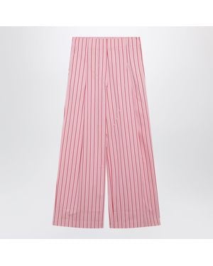 Dries Van Noten Wide Striped Pants - Pink