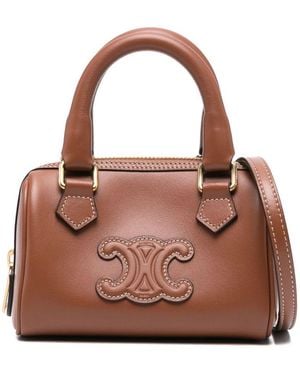 Celine Cuir Triomphe Leather Mini Bag - Brown