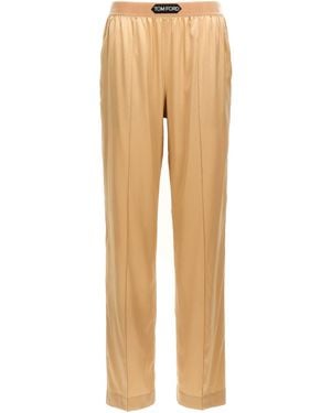 Tom Ford Silk Pants - Natural
