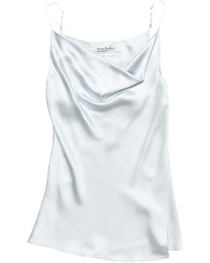 Acne Studios Satin Tank Top - Blue