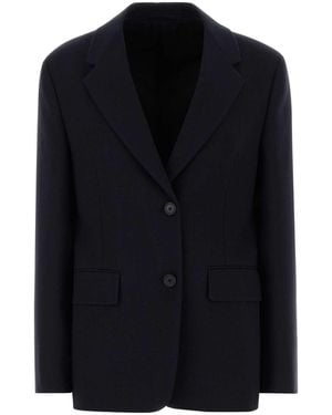 Prada Midnight Blue Wool Blazer - Black