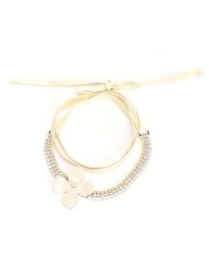 Marni Flower Necklace - White